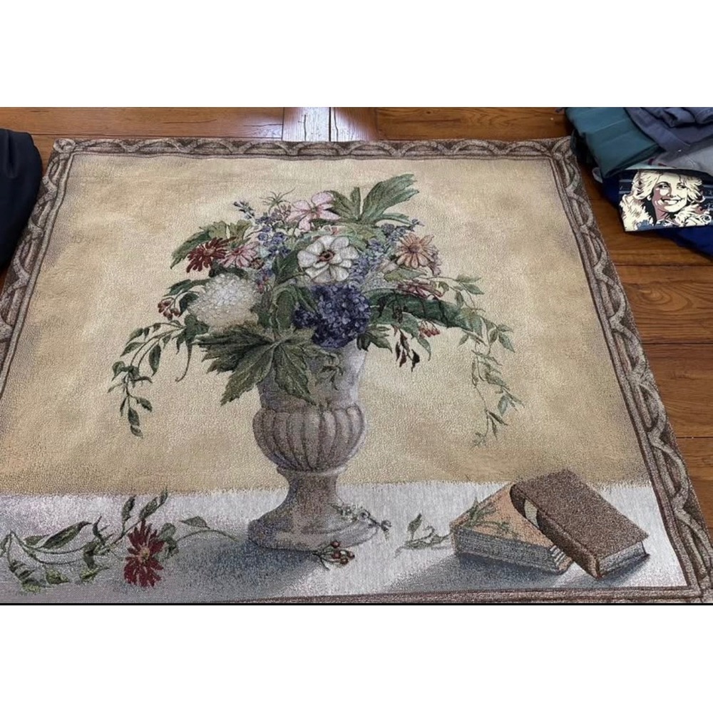 Innovative Design Group Morning Reflections Floral Tapestry Wall Hanging 42x35